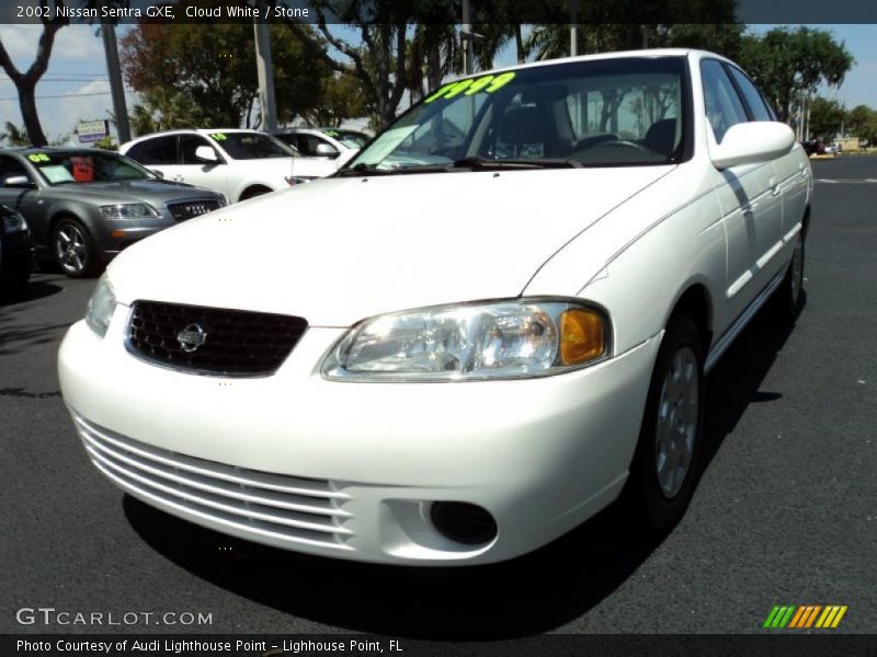 Cloud White / Stone 2002 Nissan Sentra GXE