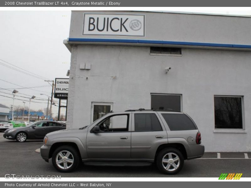 Graystone Metallic / Ebony 2008 Chevrolet TrailBlazer LT 4x4