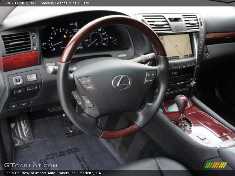 Smokey Granite Mica / Black 2007 Lexus LS 460
