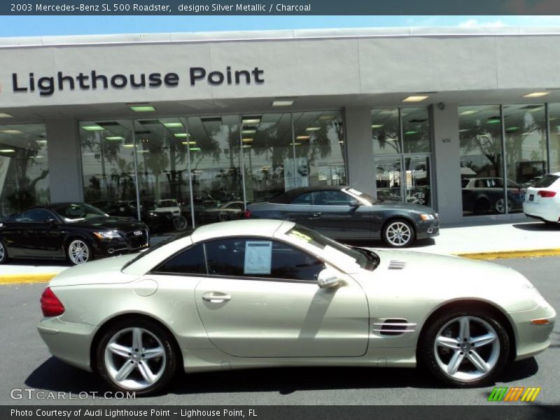 designo Silver Metallic / Charcoal 2003 Mercedes-Benz SL 500 Roadster