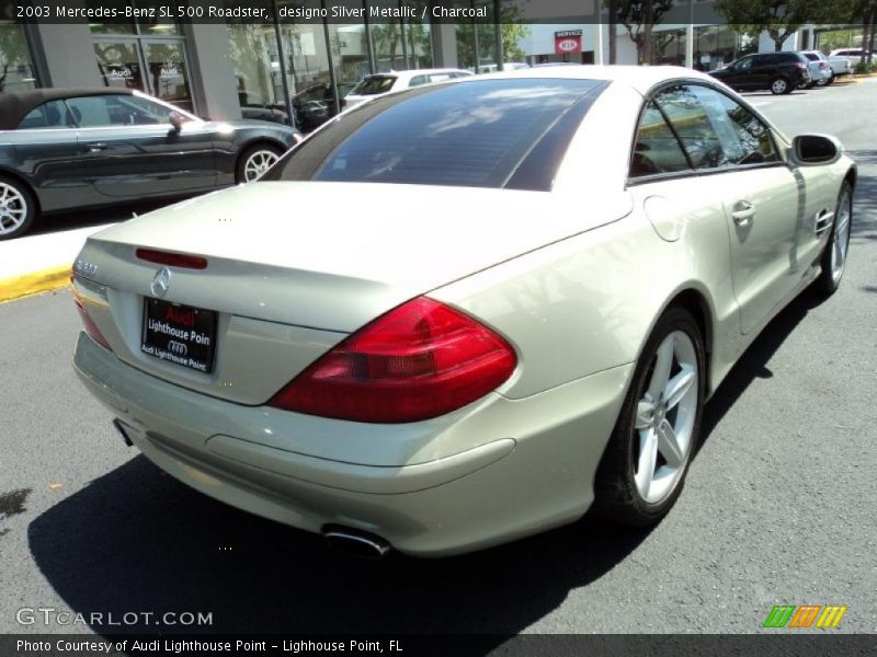 designo Silver Metallic / Charcoal 2003 Mercedes-Benz SL 500 Roadster