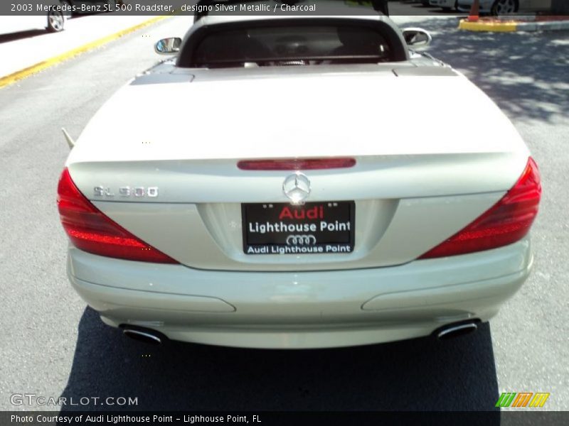 designo Silver Metallic / Charcoal 2003 Mercedes-Benz SL 500 Roadster