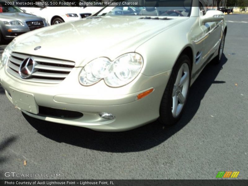designo Silver Metallic / Charcoal 2003 Mercedes-Benz SL 500 Roadster