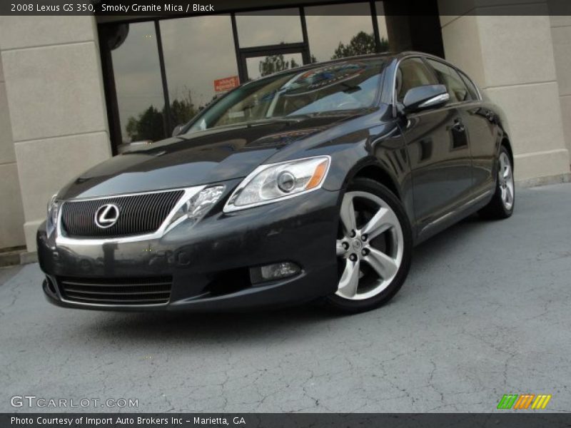Smoky Granite Mica / Black 2008 Lexus GS 350