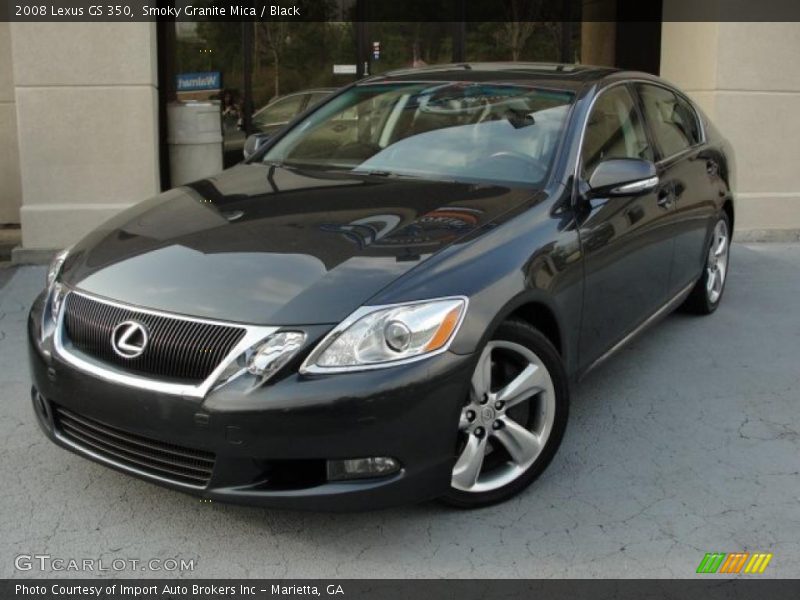 Smoky Granite Mica / Black 2008 Lexus GS 350