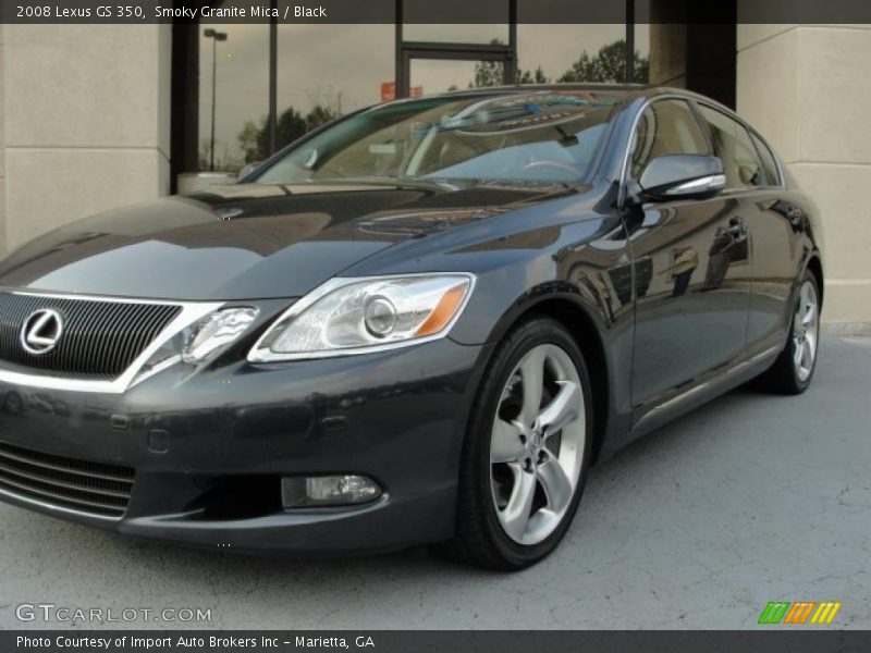Smoky Granite Mica / Black 2008 Lexus GS 350