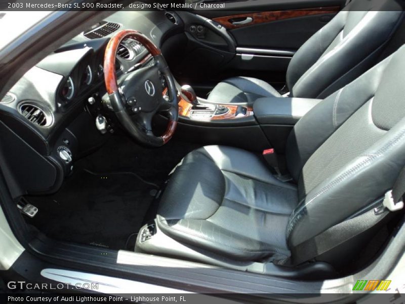 designo Silver Metallic / Charcoal 2003 Mercedes-Benz SL 500 Roadster