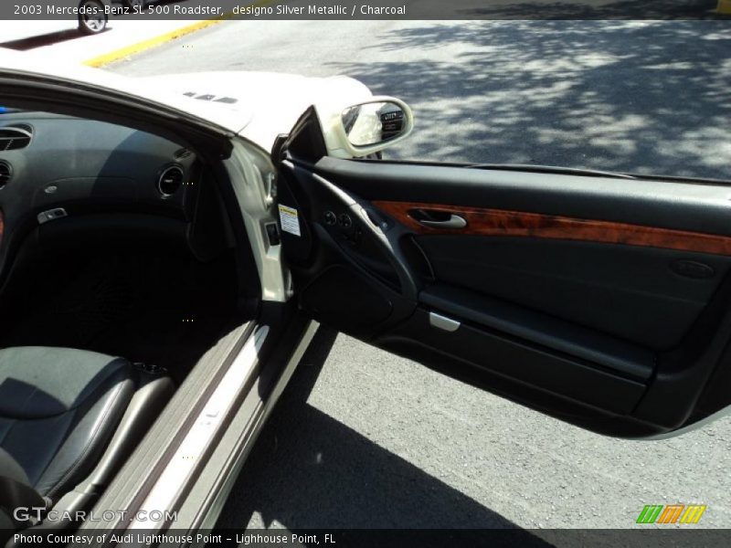 designo Silver Metallic / Charcoal 2003 Mercedes-Benz SL 500 Roadster