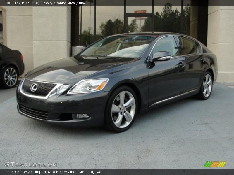Smoky Granite Mica / Black 2008 Lexus GS 350