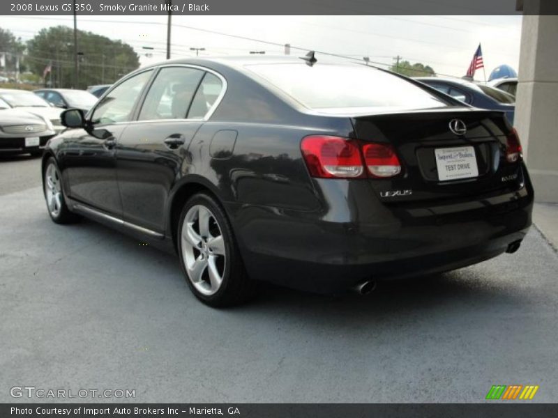 Smoky Granite Mica / Black 2008 Lexus GS 350