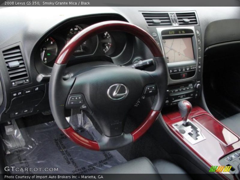Smoky Granite Mica / Black 2008 Lexus GS 350