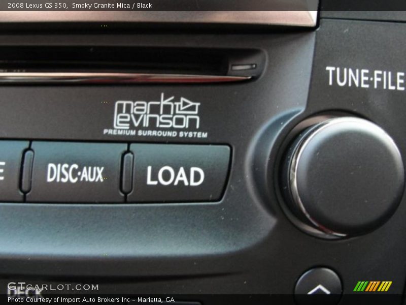 Smoky Granite Mica / Black 2008 Lexus GS 350