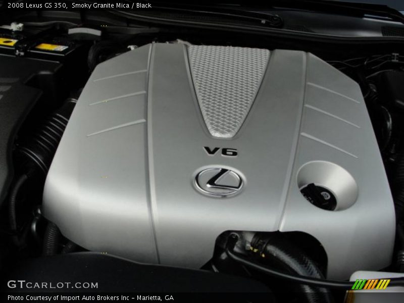 Smoky Granite Mica / Black 2008 Lexus GS 350