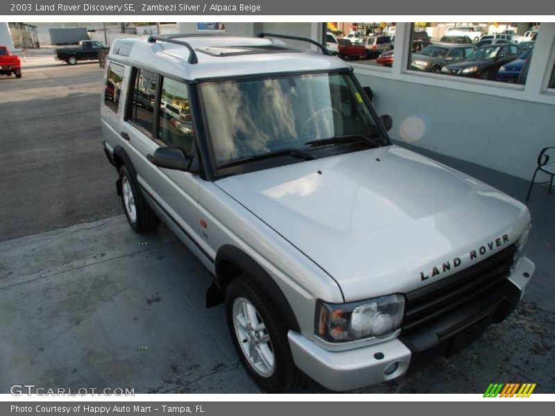 Zambezi Silver / Alpaca Beige 2003 Land Rover Discovery SE