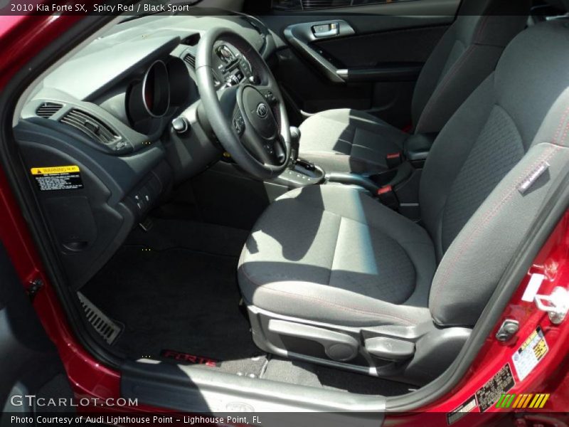 Spicy Red / Black Sport 2010 Kia Forte SX