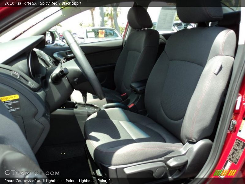 Spicy Red / Black Sport 2010 Kia Forte SX