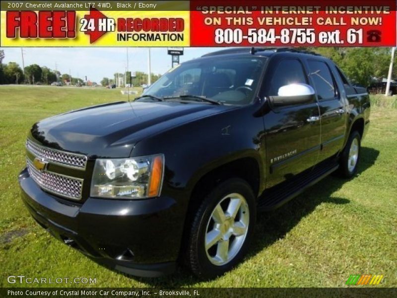 Black / Ebony 2007 Chevrolet Avalanche LTZ 4WD