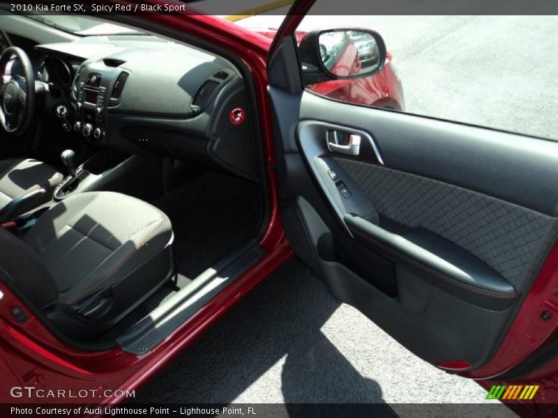 Spicy Red / Black Sport 2010 Kia Forte SX