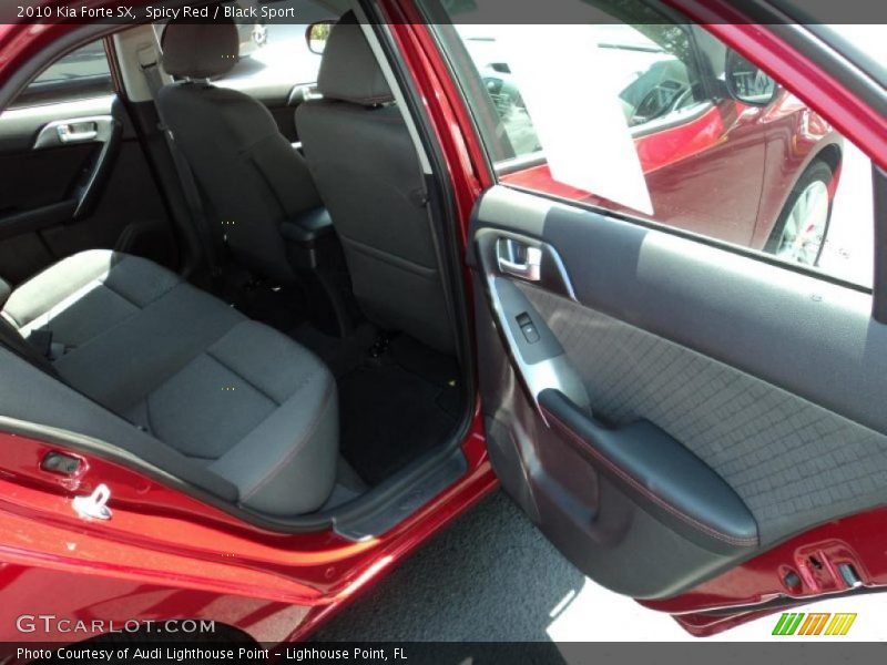 Spicy Red / Black Sport 2010 Kia Forte SX