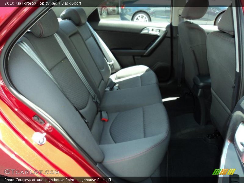 Spicy Red / Black Sport 2010 Kia Forte SX