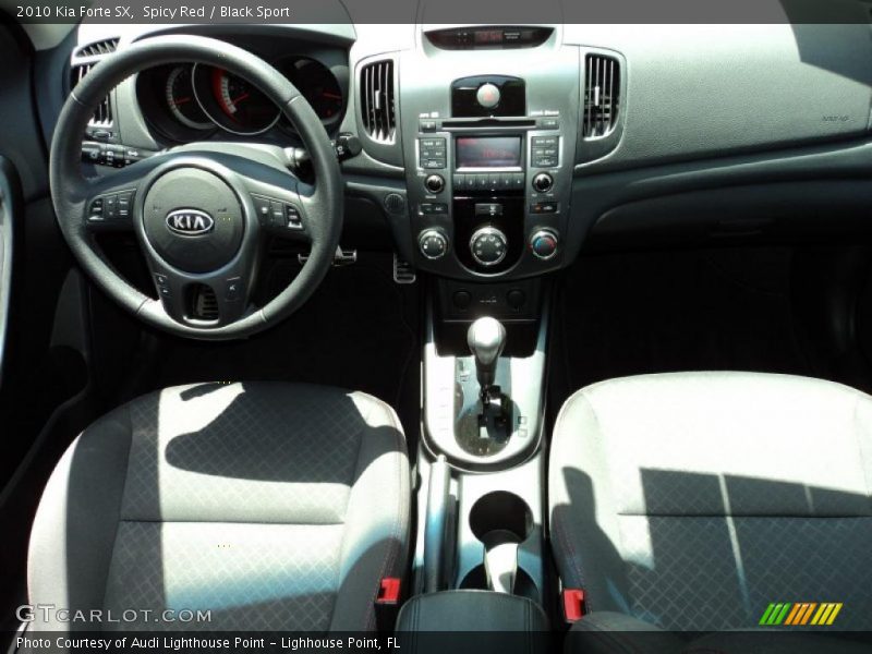 Spicy Red / Black Sport 2010 Kia Forte SX