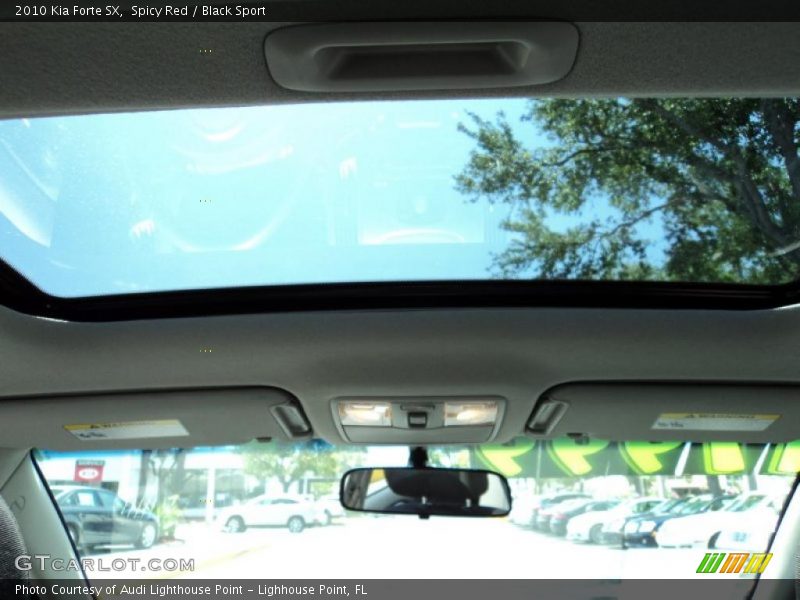 Spicy Red / Black Sport 2010 Kia Forte SX