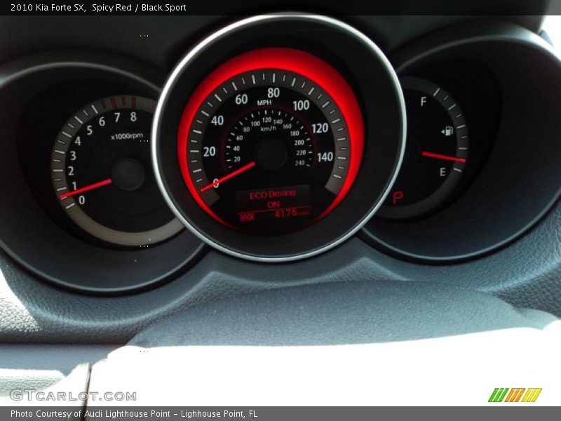 Spicy Red / Black Sport 2010 Kia Forte SX