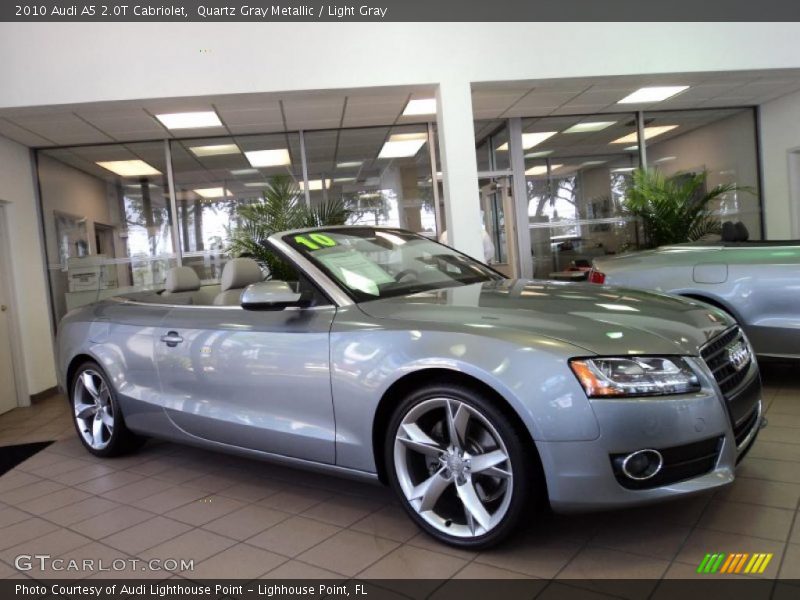Quartz Gray Metallic / Light Gray 2010 Audi A5 2.0T Cabriolet