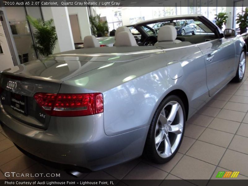 Quartz Gray Metallic / Light Gray 2010 Audi A5 2.0T Cabriolet