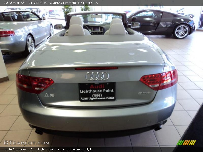 Quartz Gray Metallic / Light Gray 2010 Audi A5 2.0T Cabriolet