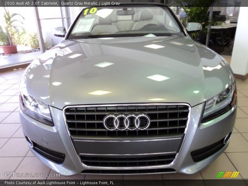 Quartz Gray Metallic / Light Gray 2010 Audi A5 2.0T Cabriolet