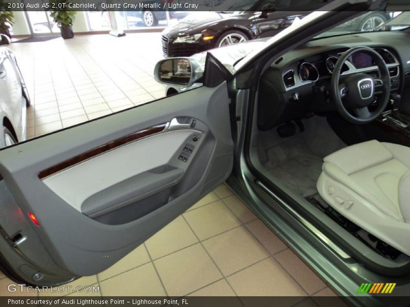 Quartz Gray Metallic / Light Gray 2010 Audi A5 2.0T Cabriolet