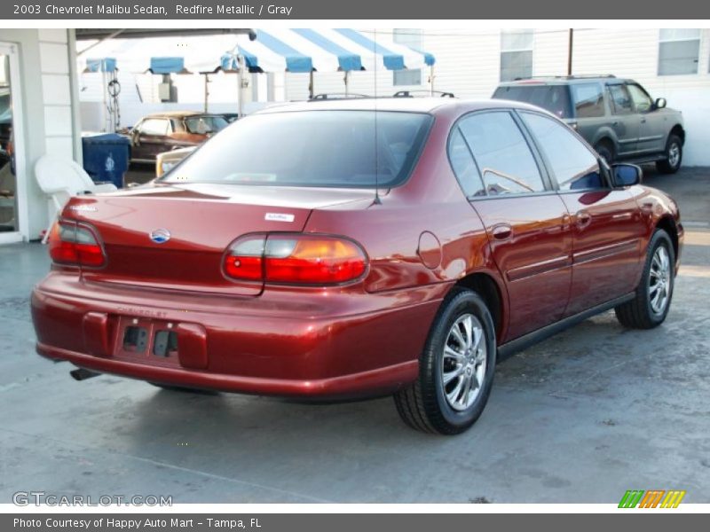 Redfire Metallic / Gray 2003 Chevrolet Malibu Sedan