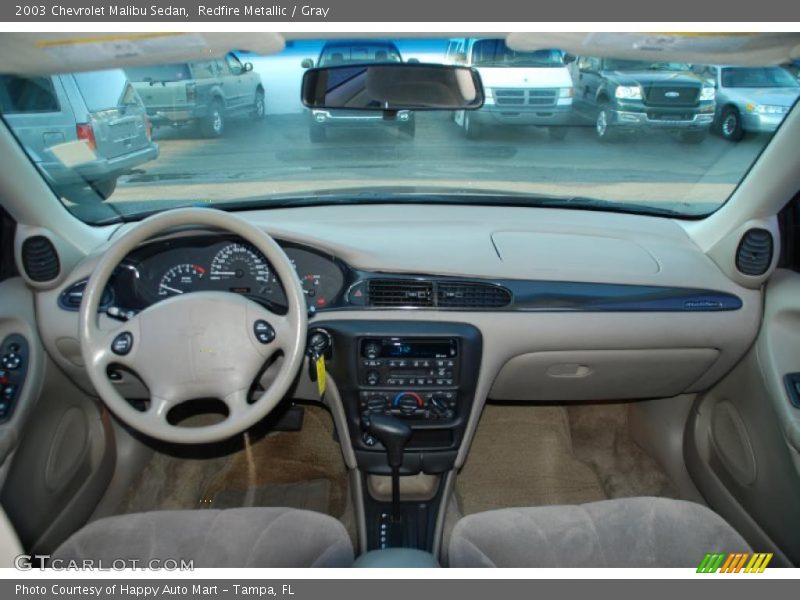 Redfire Metallic / Gray 2003 Chevrolet Malibu Sedan