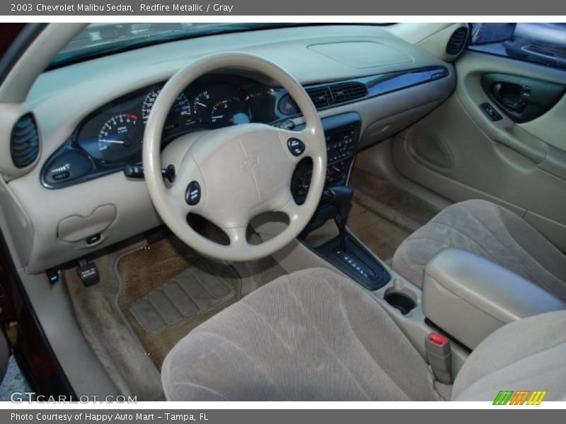 Redfire Metallic / Gray 2003 Chevrolet Malibu Sedan