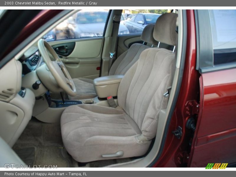 Redfire Metallic / Gray 2003 Chevrolet Malibu Sedan