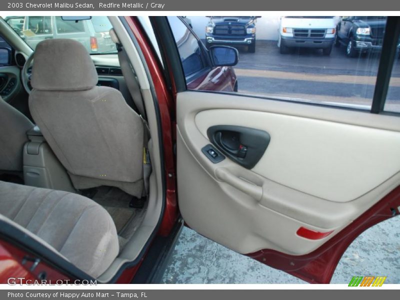 Redfire Metallic / Gray 2003 Chevrolet Malibu Sedan