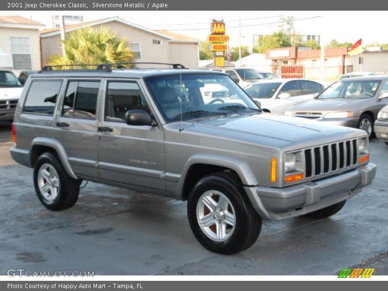 Silverstone Metallic / Agate 2001 Jeep Cherokee Classic