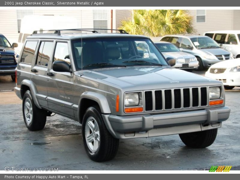 Silverstone Metallic / Agate 2001 Jeep Cherokee Classic