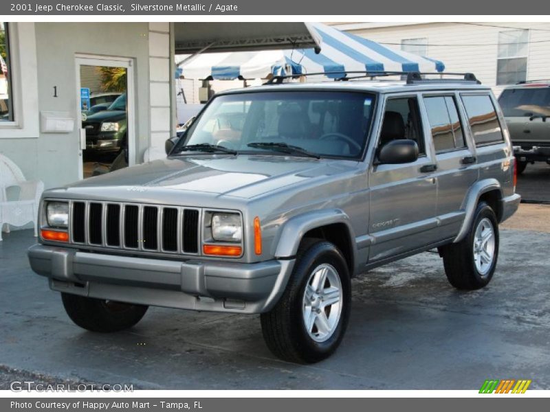 Silverstone Metallic / Agate 2001 Jeep Cherokee Classic