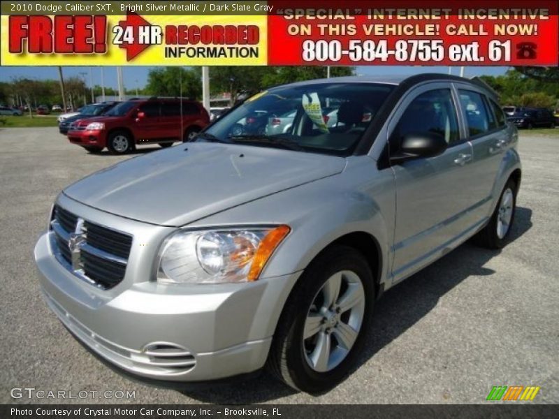 Bright Silver Metallic / Dark Slate Gray 2010 Dodge Caliber SXT