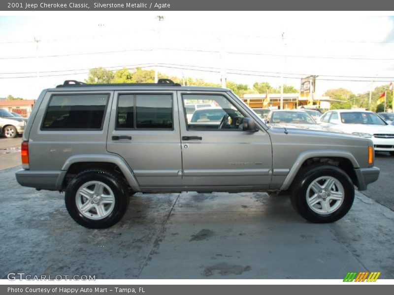 Silverstone Metallic / Agate 2001 Jeep Cherokee Classic