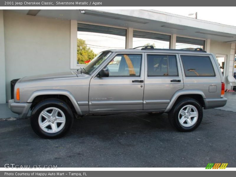 Silverstone Metallic / Agate 2001 Jeep Cherokee Classic