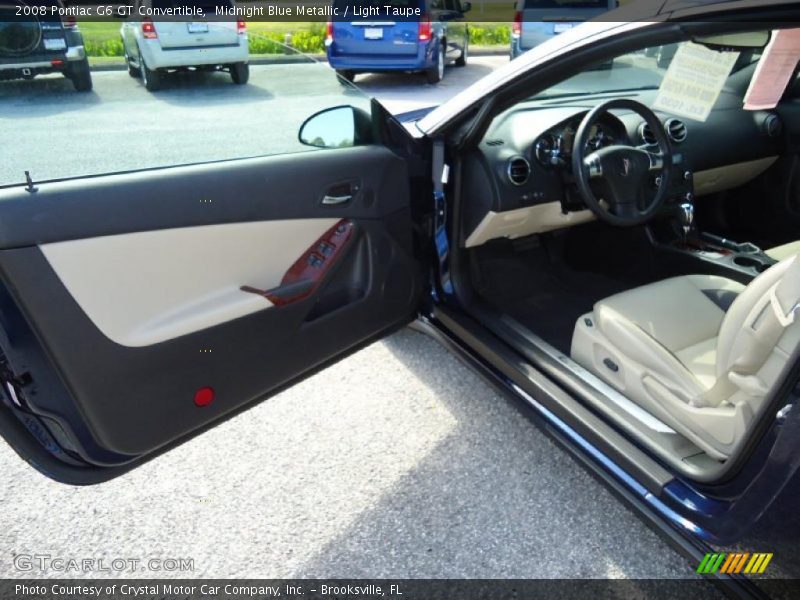 Midnight Blue Metallic / Light Taupe 2008 Pontiac G6 GT Convertible