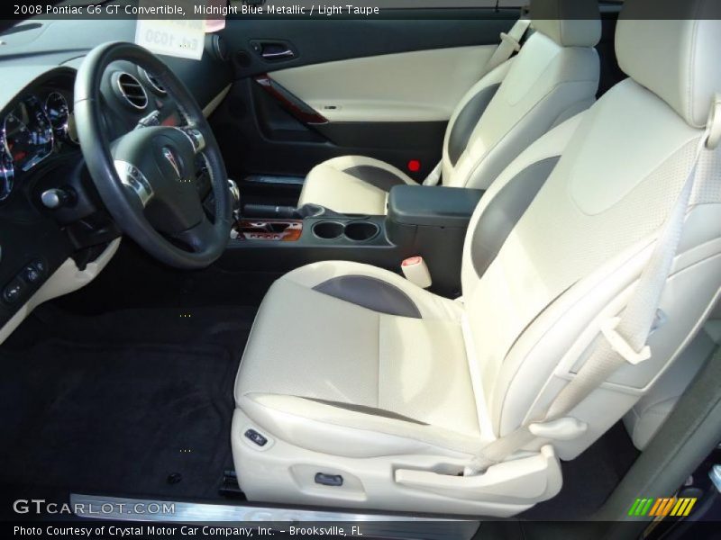 Midnight Blue Metallic / Light Taupe 2008 Pontiac G6 GT Convertible