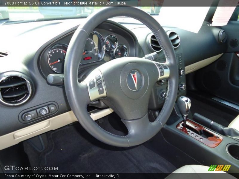Midnight Blue Metallic / Light Taupe 2008 Pontiac G6 GT Convertible