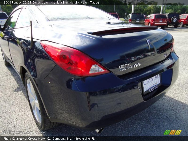 Midnight Blue Metallic / Light Taupe 2008 Pontiac G6 GT Convertible