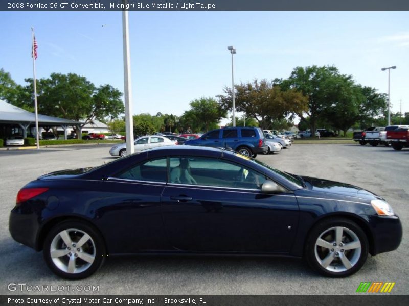 Midnight Blue Metallic / Light Taupe 2008 Pontiac G6 GT Convertible