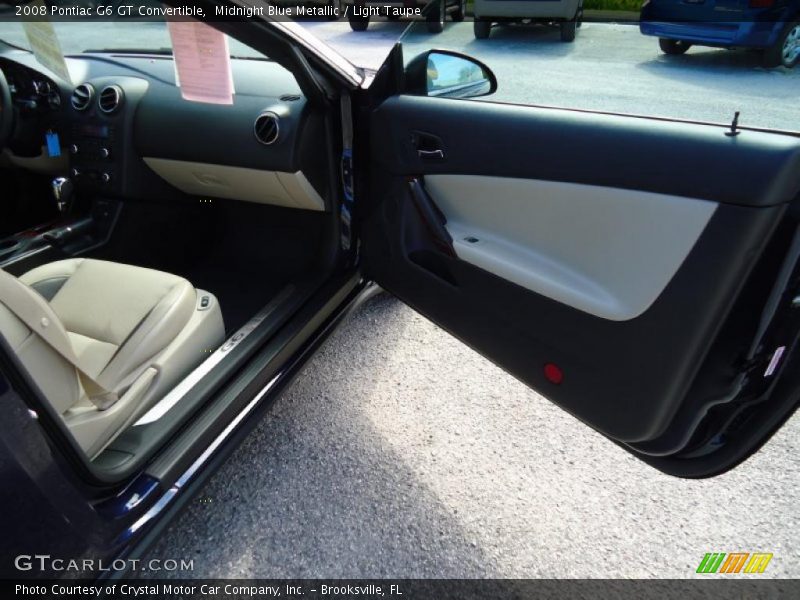 Midnight Blue Metallic / Light Taupe 2008 Pontiac G6 GT Convertible