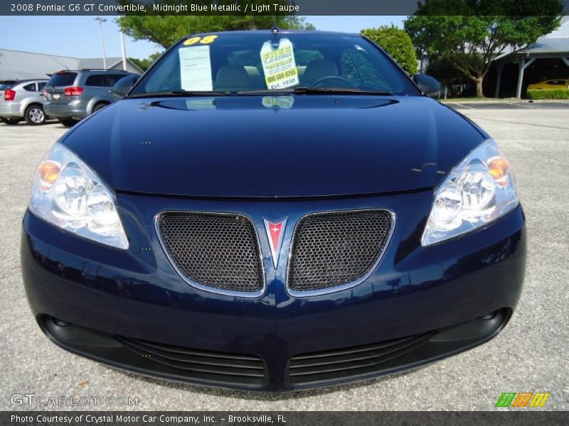 Midnight Blue Metallic / Light Taupe 2008 Pontiac G6 GT Convertible